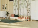 Laag kinderbed FENCE met zijhekje