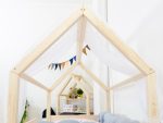 Luchtige mousseline bedhemel TERY met voorscherm voor kinderbed - Afbeelding 5