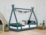Tipi kinderbed NAKANA van hout met vaste veiligheidsbarrière - Afbeelding 12