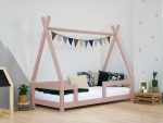 Tipi kinderbed NAKANA van hout met vaste veiligheidsbarrière - Afbeelding 13