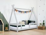 Tipi kinderbed NAKANA van hout met vaste veiligheidsbarrière - Afbeelding 8