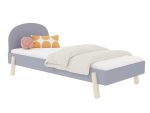 Eenpersoonsbed NOVA voor kinderen met rond hoofdeinde 90x200 cm in Scandinavisch design - Afbeelding 4
