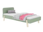 Eenpersoons kinderbed NOVA met rechthoekig hoofdeinde 90x200cm in Scandinavisch design - Afbeelding 2