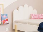 NOVA kinderbed, eenpersoons, met gebogen hoofdeinde 90x200 cm in Scandinavisch design - Afbeelding 3