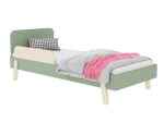 NOVA kinder eenpersoonsbed met rechthoekig hoofdeinde en zijwand 90x200 cm in Scandinavisch design - Afbeelding 2