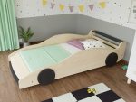 FERRARI F40 autobed voor kinderen van massief hout 80x160 cm - Afbeelding 4