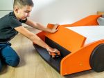 FERRARI F40 autobed voor kinderen van massief hout 80x160 cm - Afbeelding 7