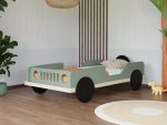 BEEP autobed in de vorm van een jeep van massief hout 80x160 cm - Afbeelding 3