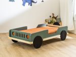 BEEP autobed in de vorm van een jeep van massief hout 80x160 cm - Afbeelding 4