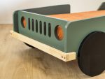 BEEP autobed in de vorm van een jeep van massief hout 80x160 cm - Afbeelding 5
