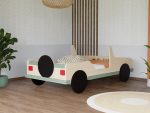 Autobed SAFARI in jeepmorm van massief hout 80x160 cm - Afbeelding 4