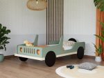 Autobed SAFARI in jeepmorm van massief hout 80x160 cm