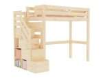Houten hoogslaper MAKALU met opbergladder - Afbeelding 4