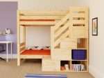 Houten stapelbed ATLAS met vooraan geplaatste opbergtrap - Afbeelding 5