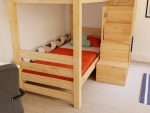 Houten stapelbed ATLAS met vooraan geplaatste opbergtrap - Afbeelding 9