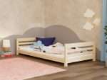 Laag kinderbed BOBY van hout met hoofd- en voeteneinde