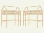 Hutbed hoogslaper MANASLU met ladder – 90x200 cm - Afbeelding 6